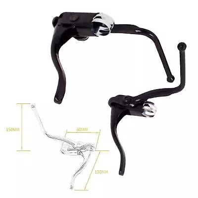 2Pcs Road Bike Brake Levers Replacement Aluminum Bicycle Double Brake Lever • $15.33