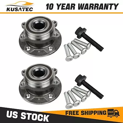 Pair (2) Front Wheel Bearing Hub Assembly For Volkswagen Jetta City Audi 08-12 • $83.99