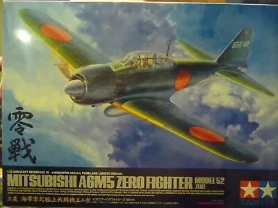 Tamiya 1/32 SCALE MITSUBISHI A6M5 ZERO FIGHTER MODEL 52 (ZEKE) 60318 • $90