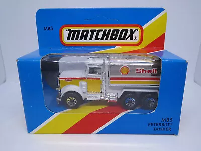 Matchbox Peterbilt Petrol Tanker SHELL Chrome Tank #5 #56 Superfast Vintage MIB • $29.95