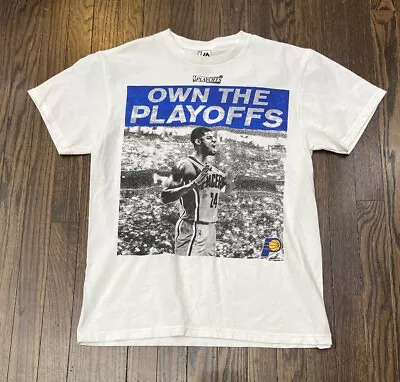 Majestic Indiana Pacers Paul George Own The Playoffs Tee Shirt Men’s Medium  • $14.99