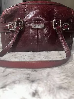 Vintage Etienne Aigner Oxblood Red Burgandy Leather Shoulder Bag Handbag Purse • $39.99