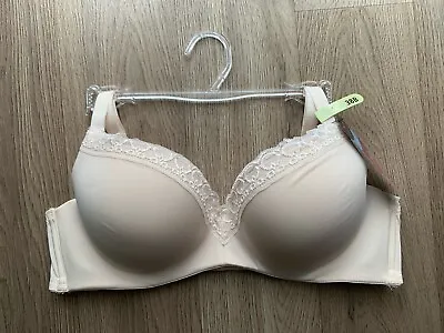 MAIDENFORM PUSH UP Demi Coverage Bra UK/US38B EU85B  FR100B BNWT RRP$32 Beige • £14.99