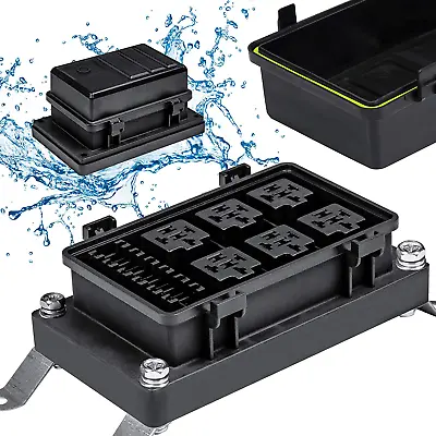 Auto Waterproof Fuse Relay Box Block Marine Boat Light Equipment Perfect Safe • $28.98