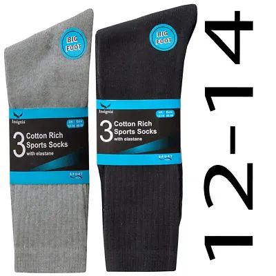 £13.95 • Buy 12 Pairs Ormens Cotton Rich Sport Socks Work Men Size 12-14  Big Foot