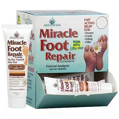 24 Piece Miracle Foot Repair Cream With 60% Ultra Aloe For Dry And Cracked Feet • $36.99