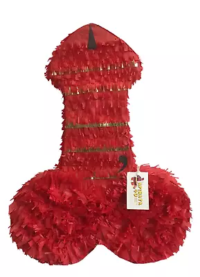 Pecker Pinata 20  Tall Red Color Bachelor Bachelorette Party Favors Gag Gifts • $39.99