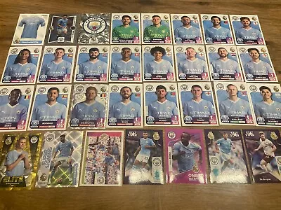 Panini Premier League 2024 Team Set Of All 31 Manchester City Stickers • £4.99