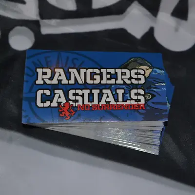 X25 Rangers No Surrender 10x6cm Stickers - Inspired By Glasgow Casuals Ultras • $8.30