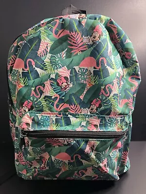 Disney Minnie Mouse Full Size Backpack With Flamingo Print • $23