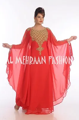 Elegant Ladies Moroccan Farasha Jalabiya Mordern Bridal Exclusive Thobe Kaftan. • $52.14