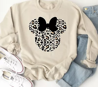 Disney Minnie Mouse Leopard Sweatshirt • $16.76