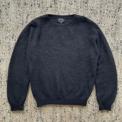 A.P.C. Women’s Jumper / Ribbed Black Soft Warm Oversized Medium / Apc Alpaca  • £30