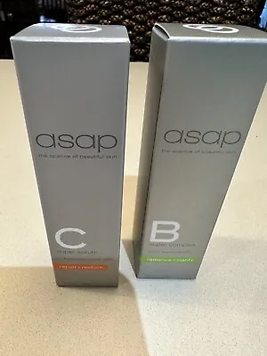 ASAP SUPER B & C Serum 30mls Each -New Unused In Original Box • $140