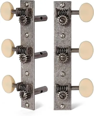 Golden Age Restoration Tuners For Slotted Peghead Guitar - Square-End Relic... • $80.34