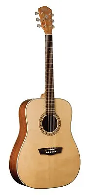 Washburn D7S Harvest Dreadnought Acoustic Guitar - Natural Gloss - WD7S-A-U • $329