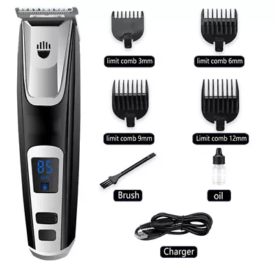 Men Hair Clippers Cut Machine Kit Cordless Trimmer Rechargeable Grooming  • $17.99
