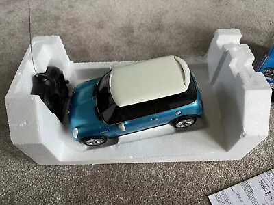 RC Mini Cooper S Nikko 1/16 Scale Car Radio Controlled Electric Blue • £59.99