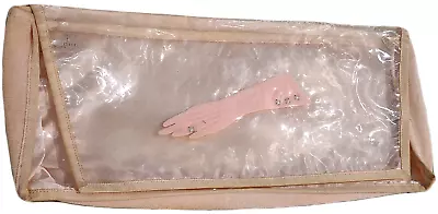 Alfred Dunhill Vintage Glove Storage Holder Case Pink Clear Rhinestones • $19.99