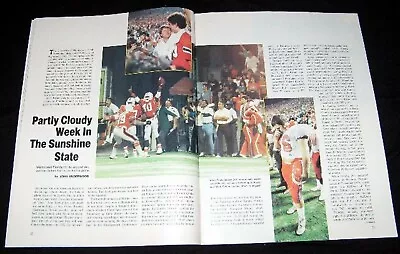 Miami Football 1984 Hurricanes Beat Florida Gators Pictorial Alonzo Highsmith ++ • $20