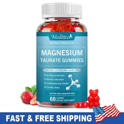 1800mg Magnesium Taurate Supports Cardiovascular Health And Reduces Anxiety • $15.16