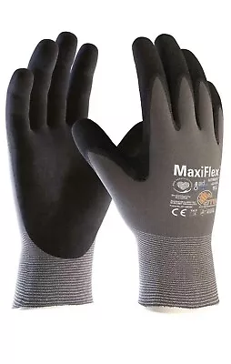 6 Pairs ATG MaxiFlex Ultimate Gloves Nitrile Foam Work Glove Breathable & Light • £26