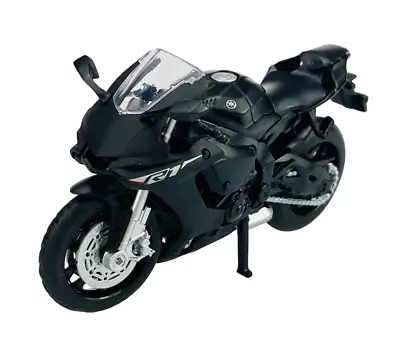 MSZ Yamaha YZF-R1 Black 1:18 Motorcycle Die Cast New In Box Model • £11.40