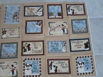 Fabric Quilt Labels Made With Love By Deb Strain Christmas Holiday Moda Brand • £9.49