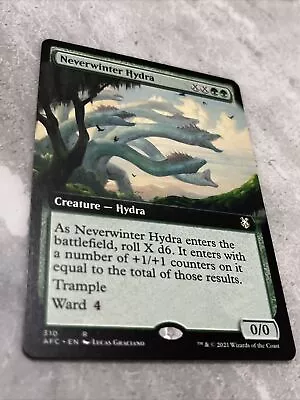 Mtg Neverwinter Hydra EXTENDED ART Card D&D Forgotten Realms Magic NM/M • £1.20