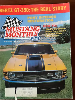 MUSTANG MONTHLY Magazine - 1980's - Your Choice Of Year/Month - $1.00 Each • $1