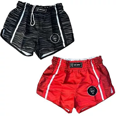 2 MMA Kick Boxing Shorts UFC Cage Fight Retro Grappling Muay Thai Red & Black • $21