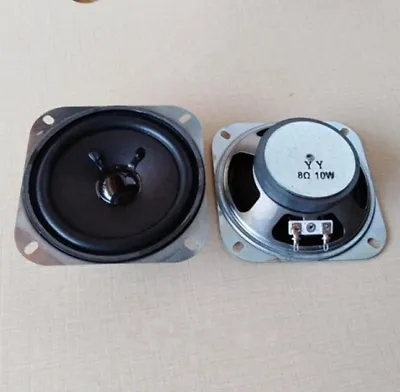 2pcs 4  Inch 102MM 8Ohm 8Ω 10W Square Full-range Audio Speaker Loudspeaker • $12.86