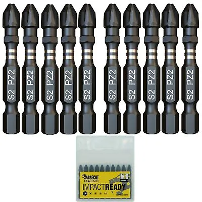 10x 50mm SabreCut PZ2 Impact Drill Driver Screwdriver Bits Set POZI PROFESSIONAL • £5.99