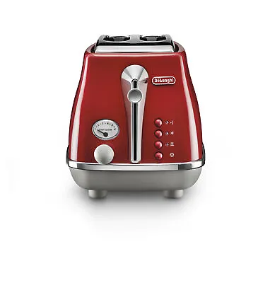 $159 • Buy NEW Delonghi Icona Capitals Two Slice Toaster Tokyo Red CTOC2003R