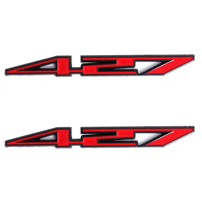 2pcs Red Black 427 Metal Emblem Car Side Door Fender 3D Badge Sticker Universal • $14.14