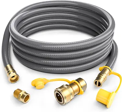 24FT 1/2” Natural Gas Hose Natural Gas Conversion Kit Flexible Gas Line Propane • $61.99