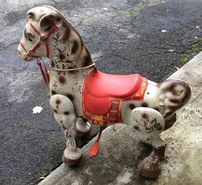 VINTAGE MOBO Bronco METAL ROCKING RIDING HORSE TOY MADE IN ENGLAND Nursery XMAS • $150