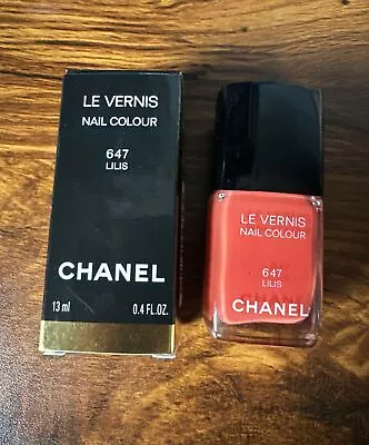 Chanel Le Vernis Lilis 647 Coral Pink Nail Polish Limited Edition BNIB • £32.99