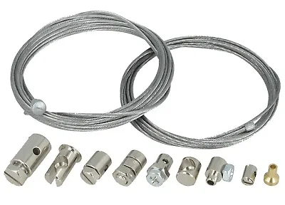 Universal Throttle / Clutch Cable Repair Kit For Lawnmowers 1.5mm & 1.2mm Cable • £12.99