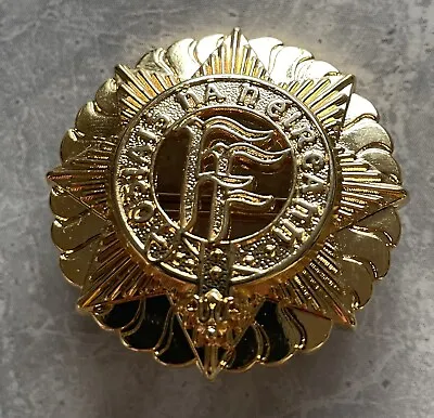 £25 • Buy Irish Army Cap Badge Gold Defence Forces Memorabilia 