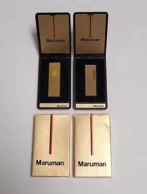 Vintage Maruman 2 Lighter Lot | AF55 | M-522 | Sold As Is / Untested | RARE | • $9.95