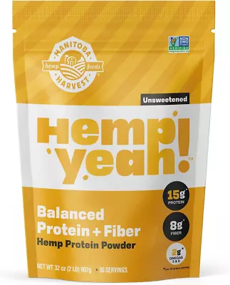 Hemp Yeah! Balanced Protein + Fiber Powder Unsweetened 32Oz • $25.34