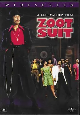 Zoot Suit - Region 1-locked NTSC DVD Edward James OlmosDaniel ValdezTyne Daly • £4.99