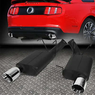 For 11-12 Ford Mustang 5.0/5.4l 3.75  Round Muffler Tip Axle Back Exhaust System • $161.88