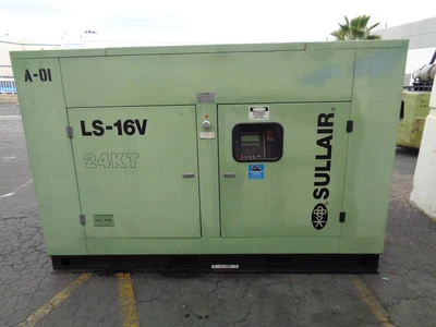 $12500 • Buy 2003 Sullair LS16V-100H 100 Hp Rotary Screw Air Compressor Ingersoll Rand Quincy