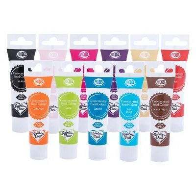 £5.89 • Buy Gel Food Colouring For Baking Sugarpaste Buttercream Tube, 25g - Many Colours