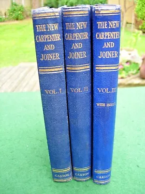 £18 • Buy THE NEW CARPENTER AND JOINER, 3 VOLUME SET 1947 Blue Cover
