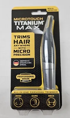 MicroTouch Titanium Max Battery Operated Precision Hair Trimmer - Nose Ears • $14.89