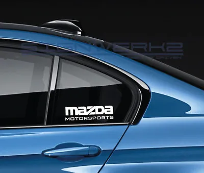Mazda Motorsports Decal Sticker Logo JDM Mazdaspeed RX-7 RX-8 Miata MX-5 Pair • $10.79