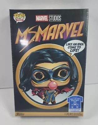 2022 MS MARVEL Funko Pop Tees Marvel T Shirt Size XL Target Exclusive Sealed • £4.82